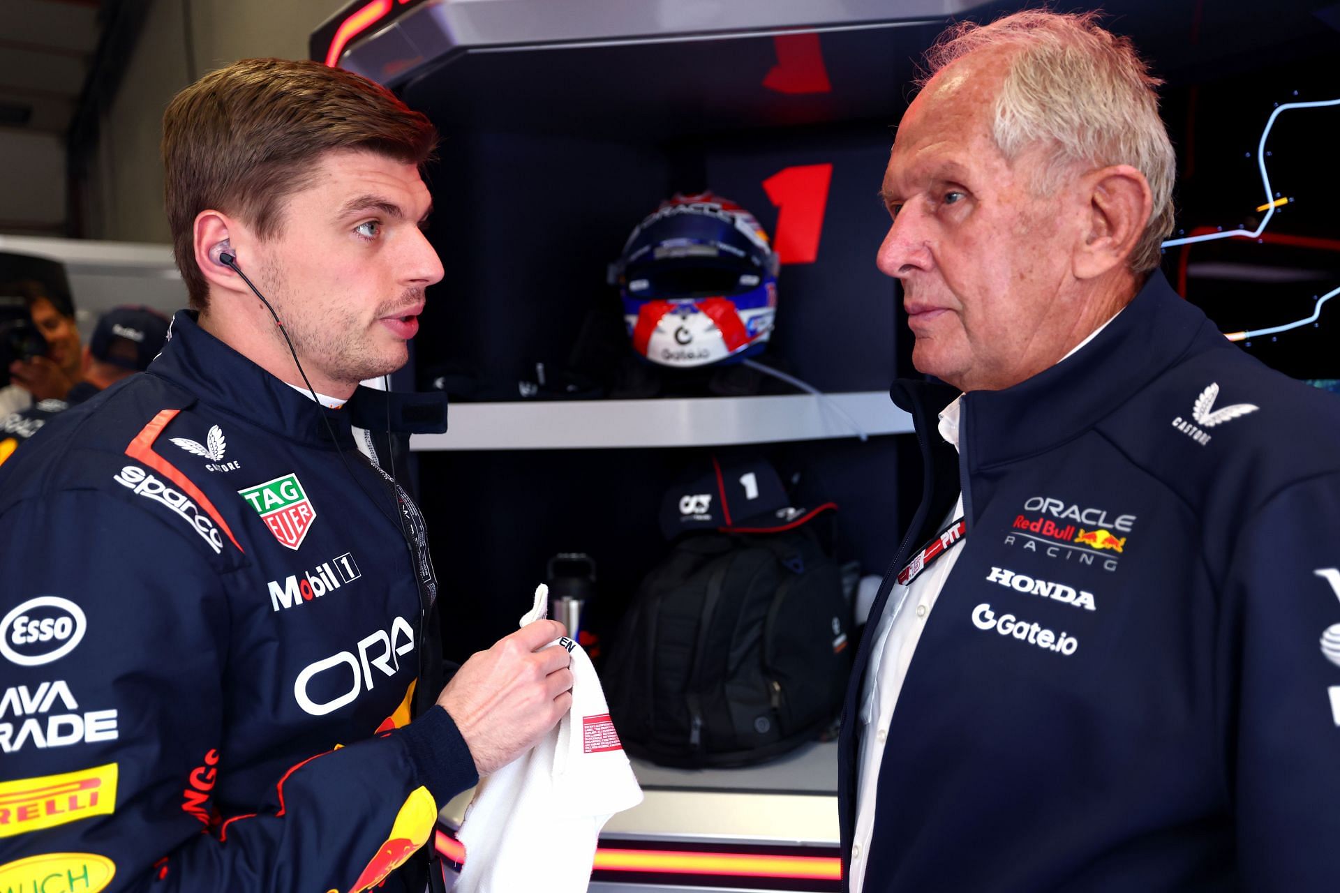Max Verstappen with Helmut Marko at F1 Grand Prix of Emilia-Romagna - Source: Getty